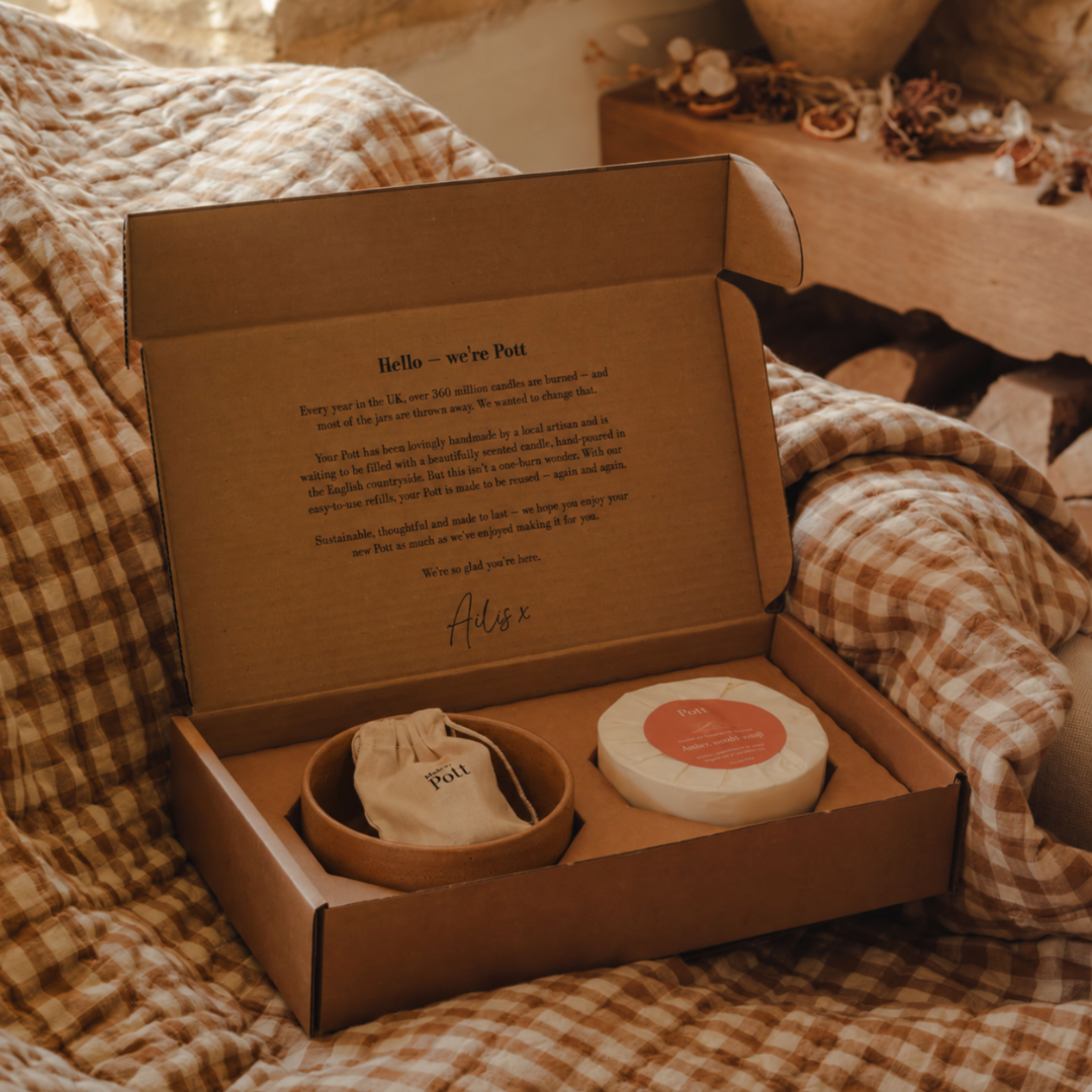 Amber Refillable Candle Starter Pack (Grand Size)